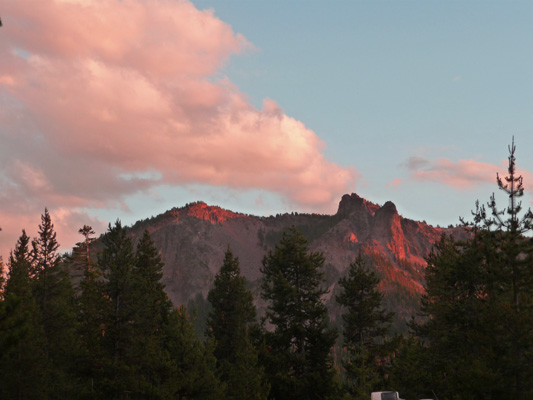 Sunset at Newberry Crater National Volcanic Monument