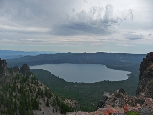 Paulina Lake from Paulina Peak