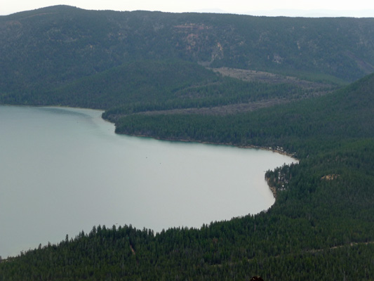 Little Crater Campground from paulina peak