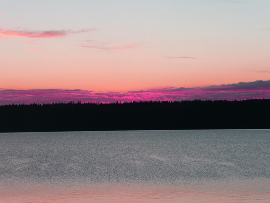 Sunset at Paulina Lake OR