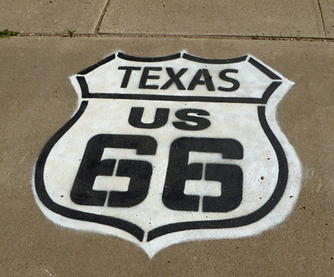 Texas US 66 sign