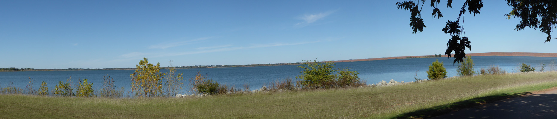 Foss Lake campsite view