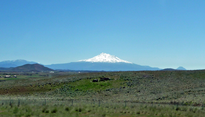 Mt Shasta from I-5 near Weed CA