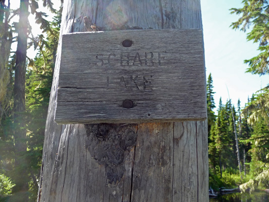 Sharf Lake sign
