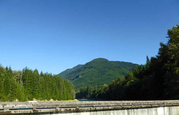 View north Taidnapam Fishing Bridge