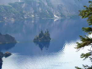 Phantom Ship at Crater Lake