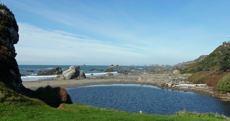 Harris Beach Day Use northward view