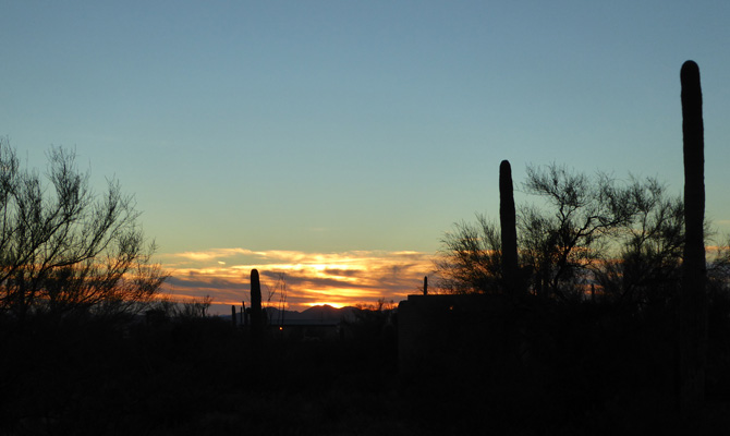Sunset Gilbert Ray Campground Tucson