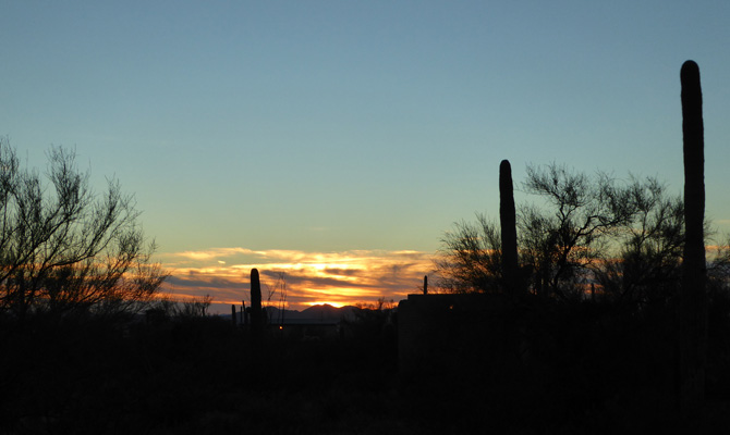 Sunset Gilbert Ray Campground Tucson