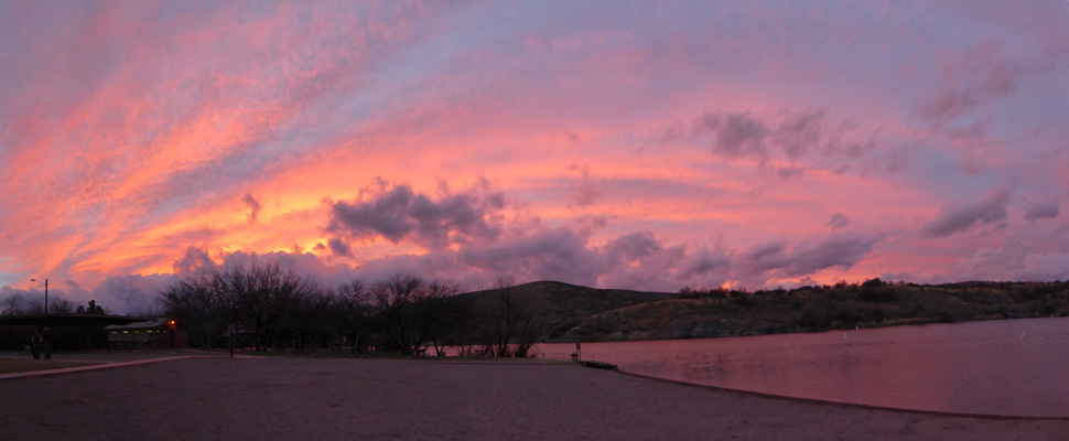 Sunset Patagonia Lake SP