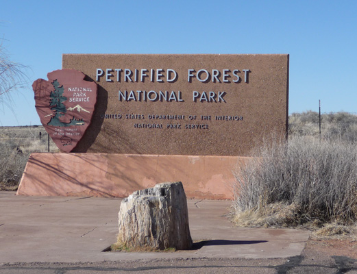 Petrified Forest NP sign
