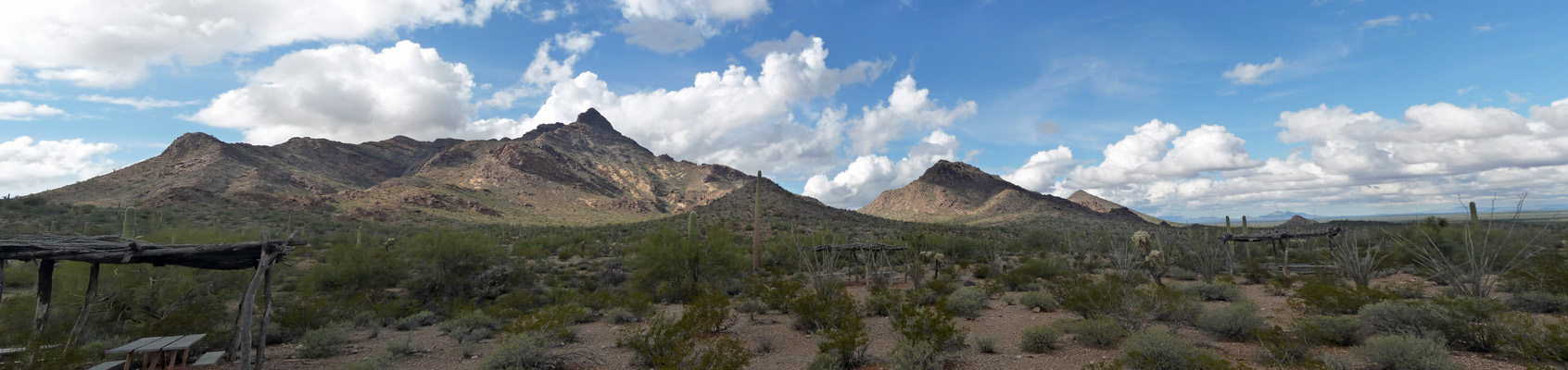 West view from N Puerto Blanco Rd 