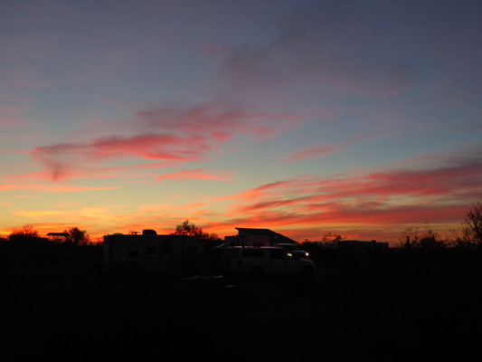 Sunset Picacho Peak SP