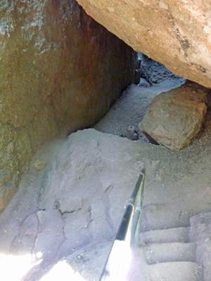 Stairs to Lower Bear Gulch Cave  Pinnacles NP