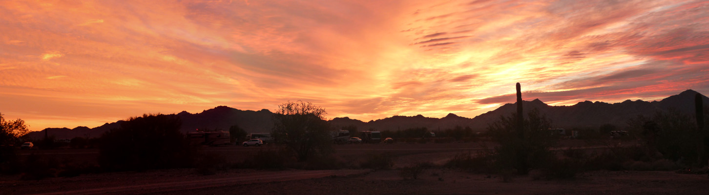 Sunset Quartzsite AZ