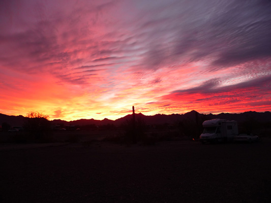 Sunset Quartzsite AZ