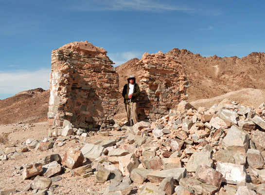 Standing walls at Tumco Ghost Town CA