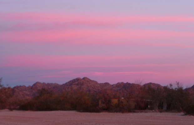 Sunset Cargo Muchacho Mountains CA