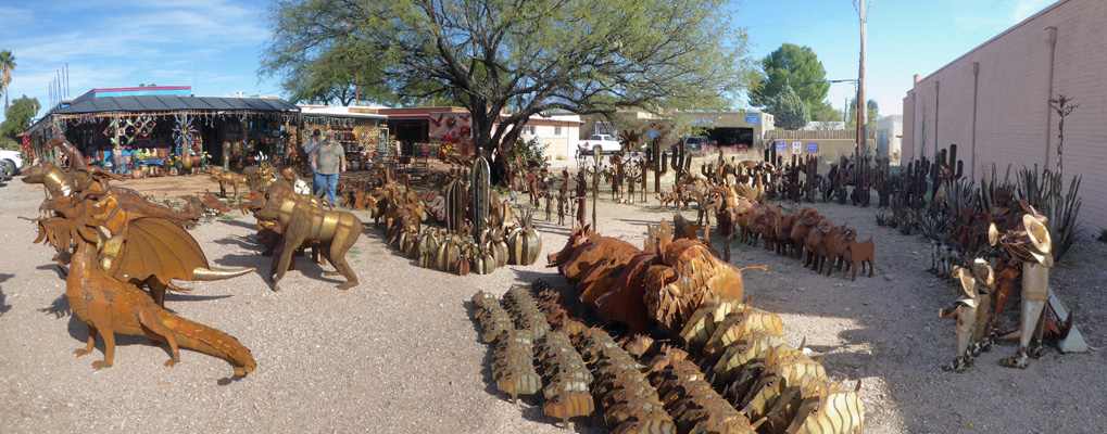 Tubac metal sculptures