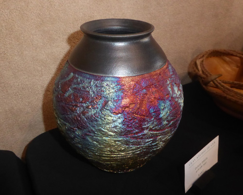 Raku pot GVR Pottery Show