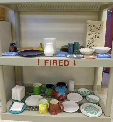 Freshly fired full kiln load