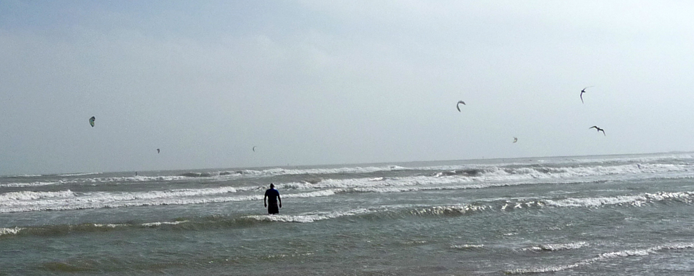 Kite surfers S Padre Island