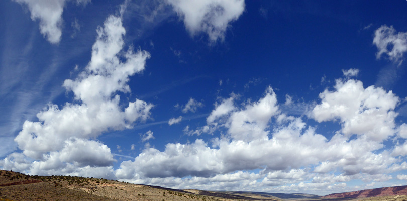 Clouds on blue sky