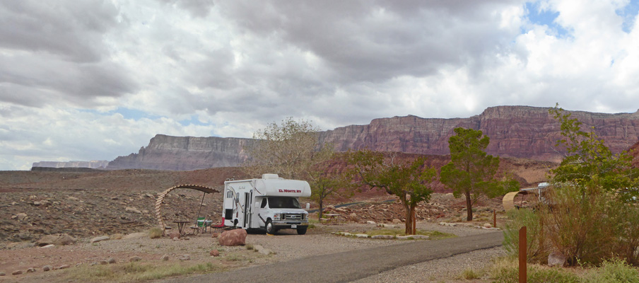 Lees Ferry campground view