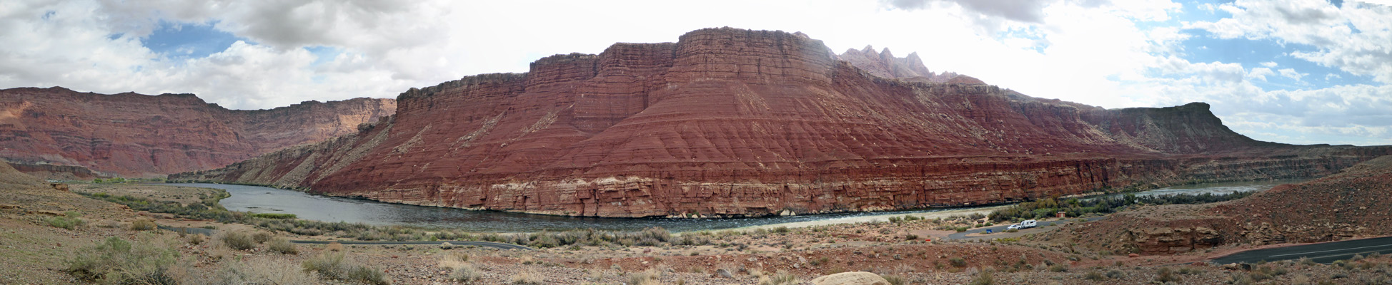 Lees Ferry campground view