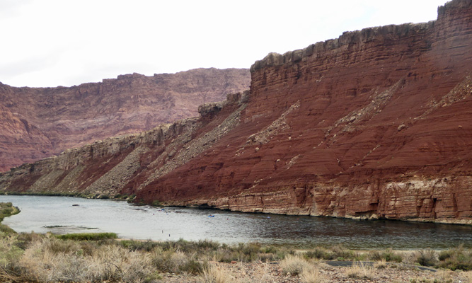 Lee Ferry Campground view