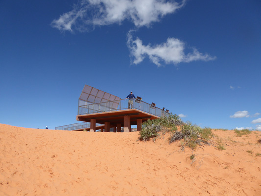 Viewing platform Coral Pink Sand Dunes