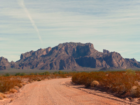 Road to Palm Canyon Kofa Wildlife Refuge