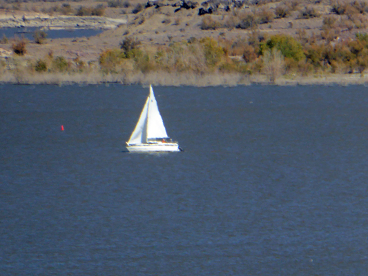 Saliboat on lake