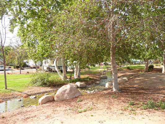 Campsite view Santee Lakes Regional Park