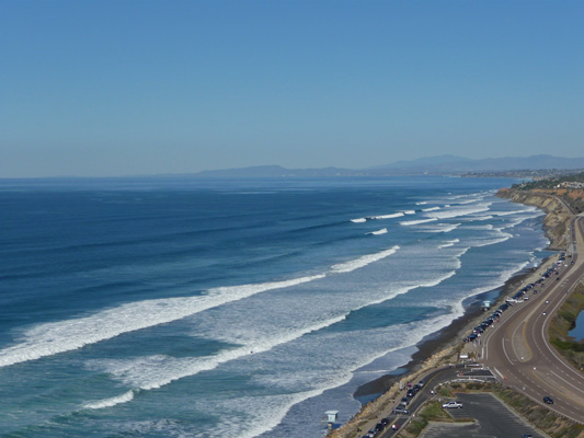 View from Torrey Pines State Park looking north