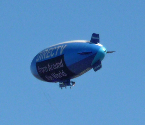 Direct TV blimp at Torrey Pines SP