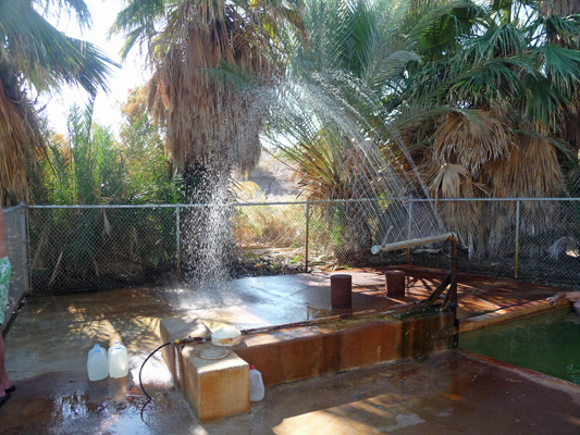 Shower at Holtville Hot Spring