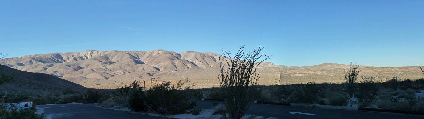 View from campsite at Agua Caliente County Park CA