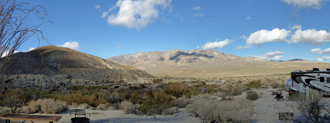 Agua Caliente campsite view