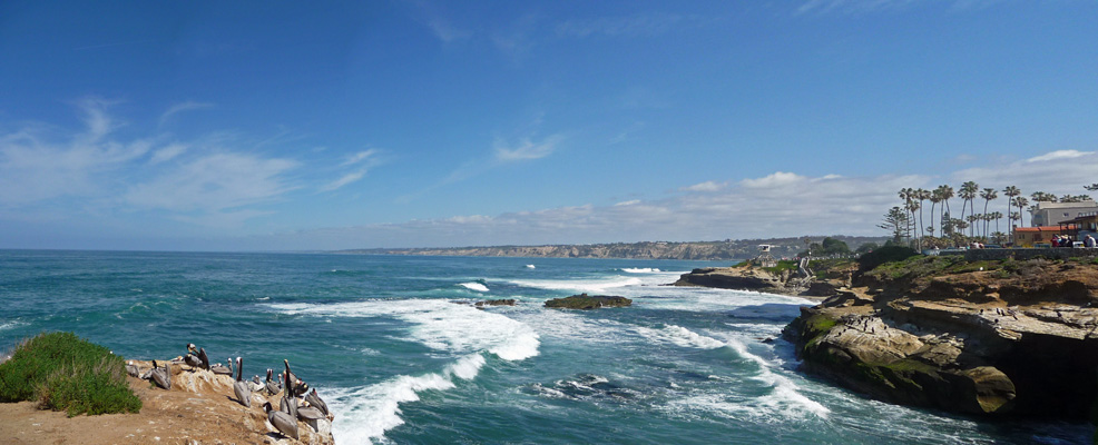 La Jolla Cove area panorama