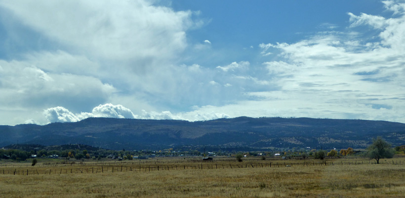 White Mts from Springville AZ