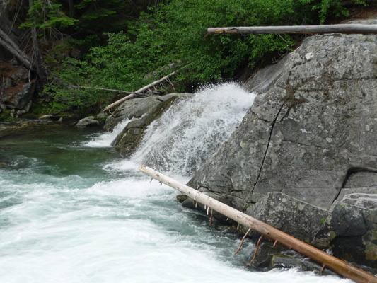 Closeup of Side shoot of Entiat Falls