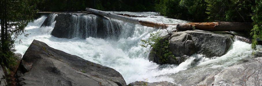 Panorama shot of Entiat Falls WA