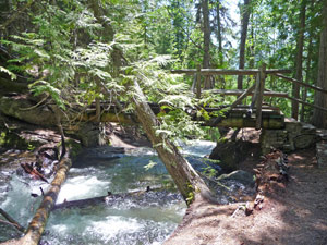 Top of Silver Falls on Silver Falls Trail WA