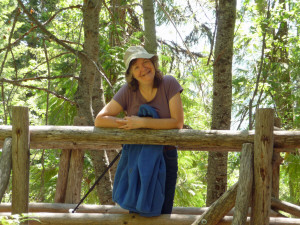 Sara Schurr at top of Silver Falls WA