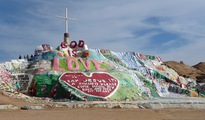 Salvation Mountain Slab City CA