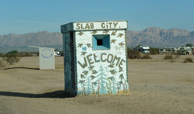 Old guard house Slab City CA