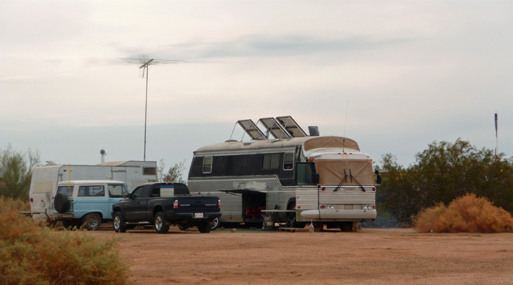 Camping neighbor Slab City CA