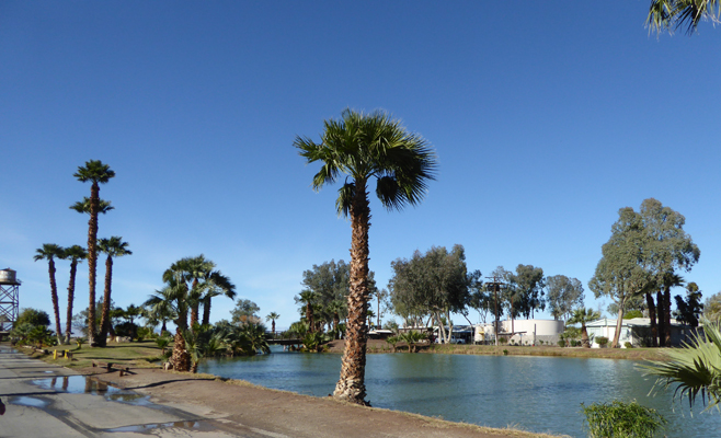 Rio Bend RV Resort pond