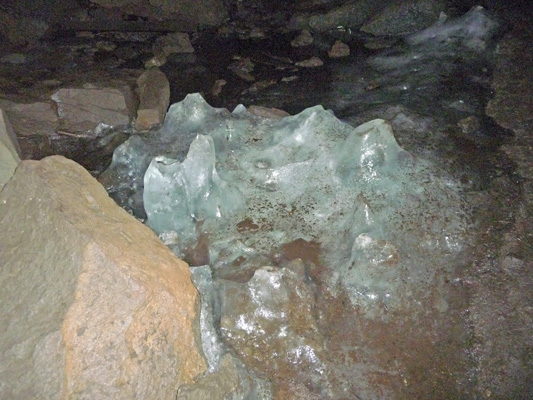 Ice at Ice Cave Peterson Prairie WA